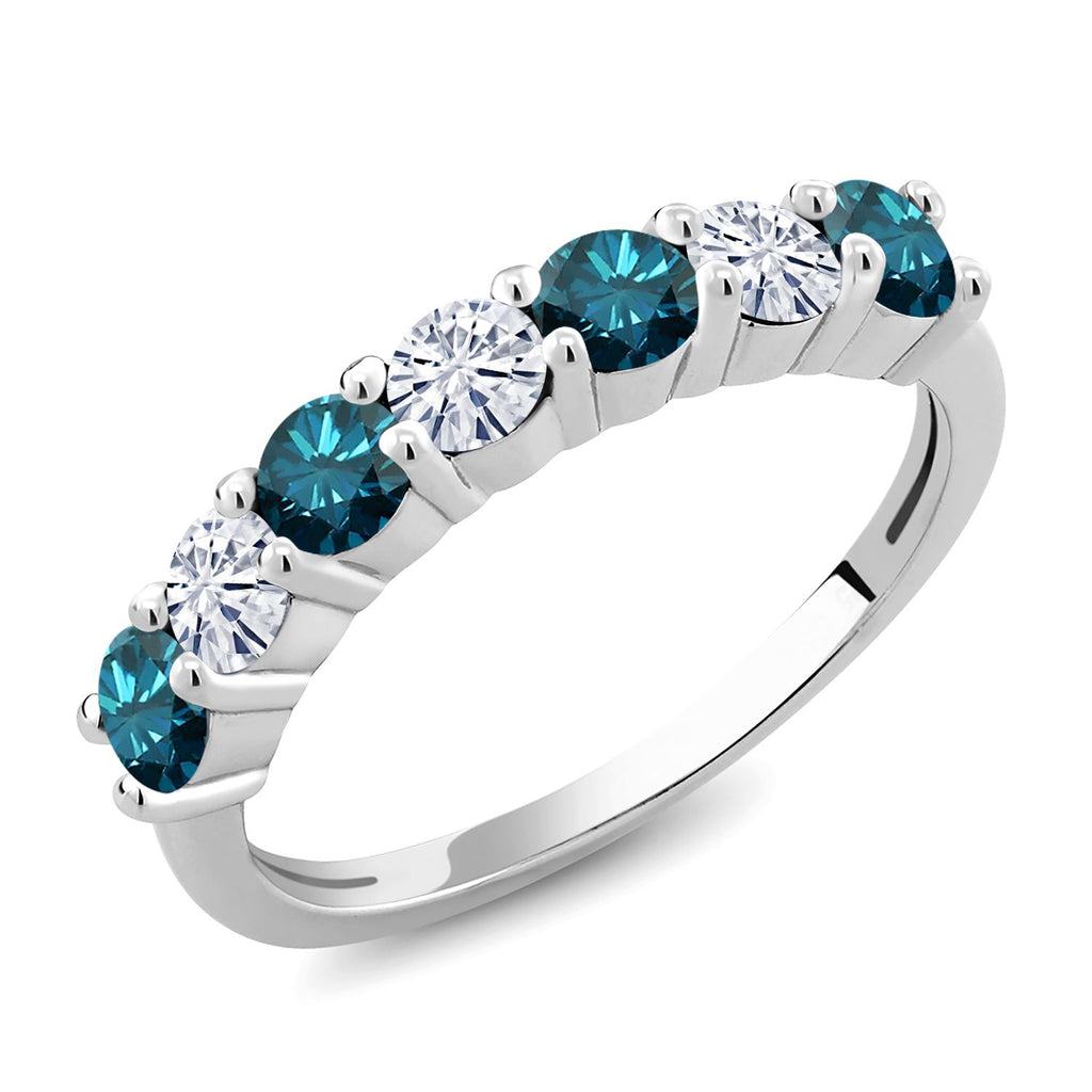 Blue Diamond - April_6_Ring in 925 Sterling Silver