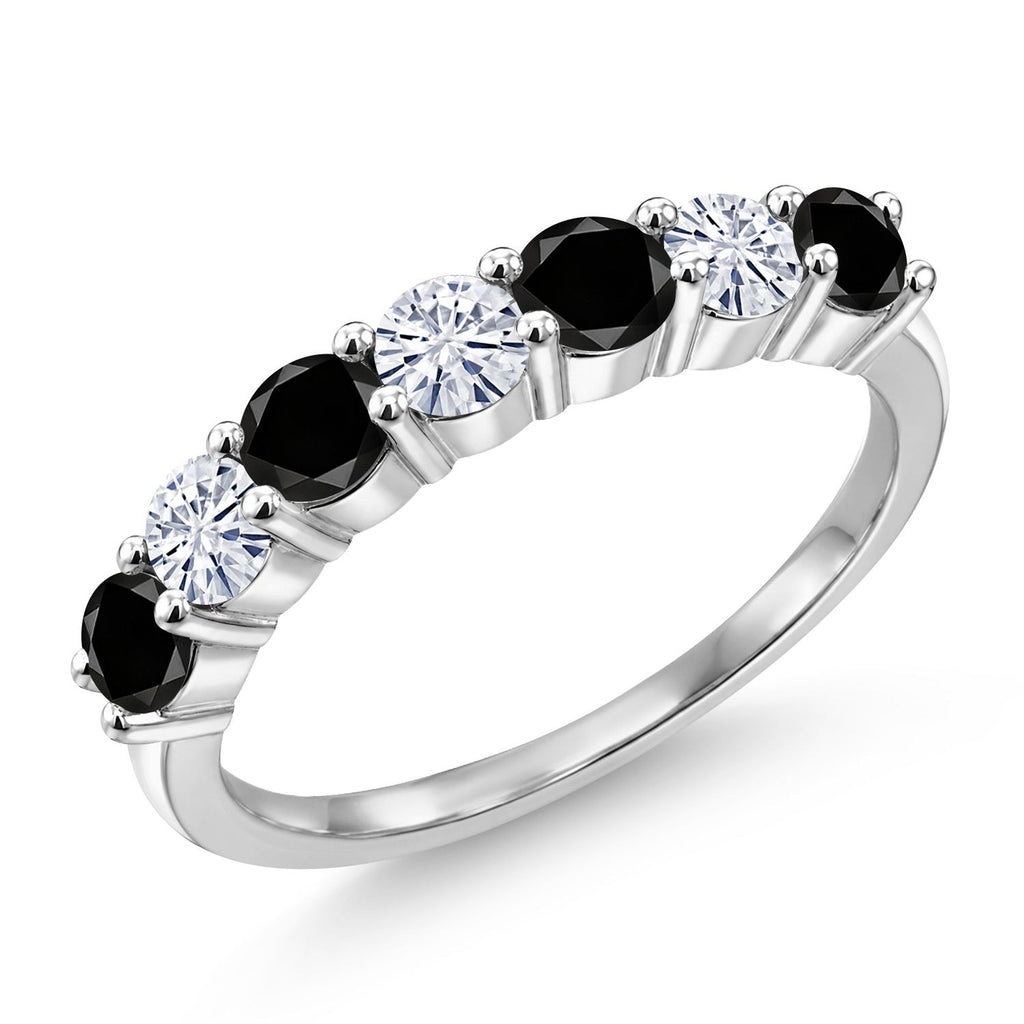 Black Diamond - April_7_Ring in 925 Sterling Silver