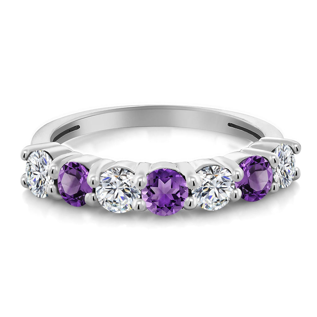 White Lab Grown Diamond - April_5_Ring in 925 Sterling Silver