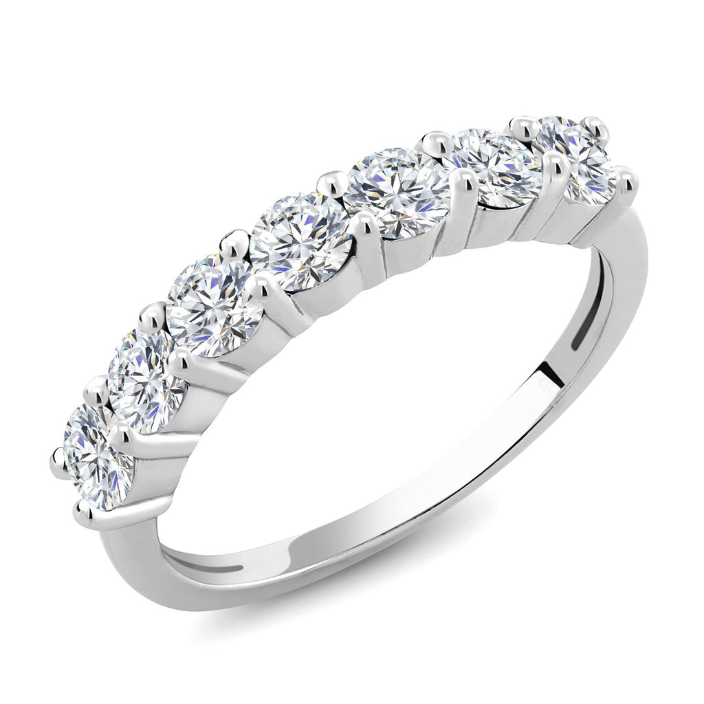 White Lab Grown Diamond - April_6_Ring in 925 Sterling Silver