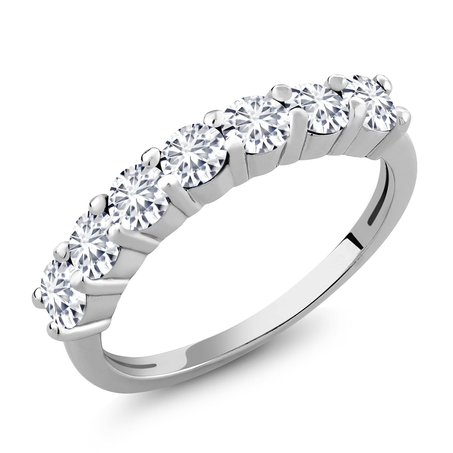 White Lab Grown Diamond - April_6_Ring in 925 Sterling Silver