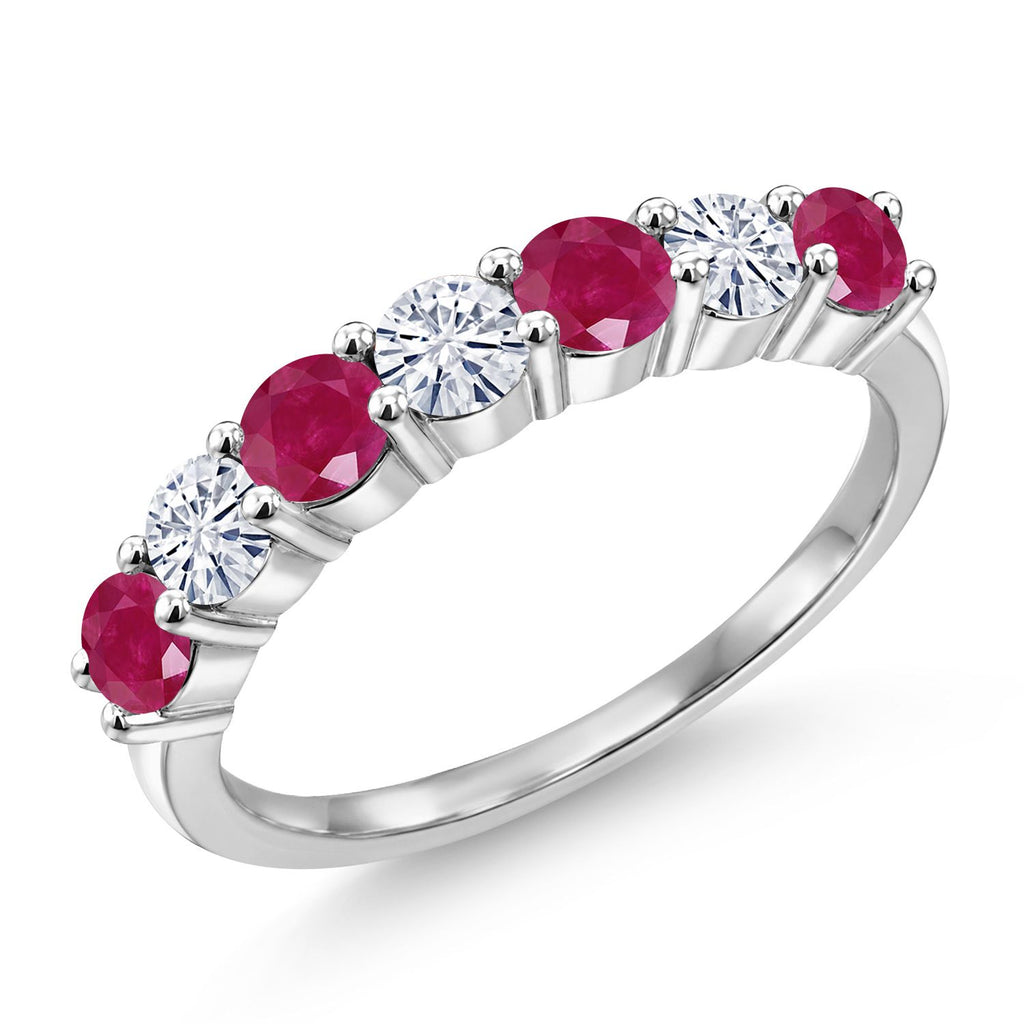 Ruby - July_7_Ring in 925 Sterling Silver