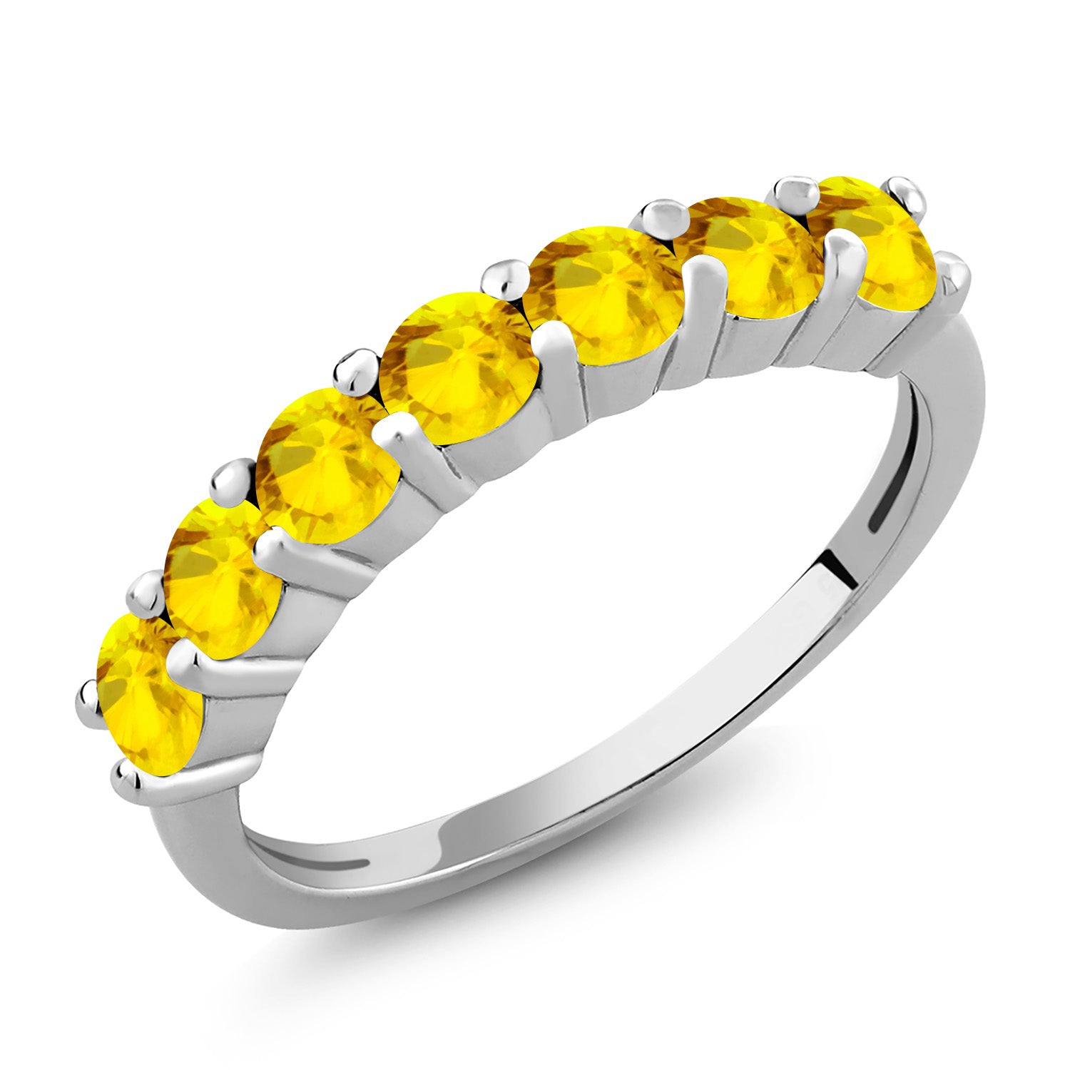 Yellow Sapphire - September_6_Ring in 925 Sterling Silver