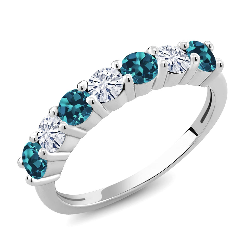 London Blue Topaz - November_8_Ring in 925 Sterling Silver