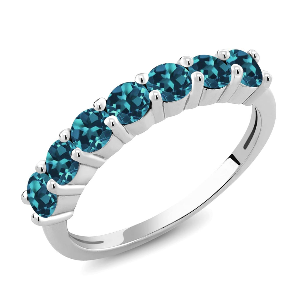 London Blue Topaz - November_7_Ring in 925 Sterling Silver