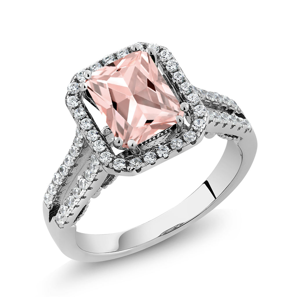 Nano Morganite - October_6_Ring in 925 Sterling Silver