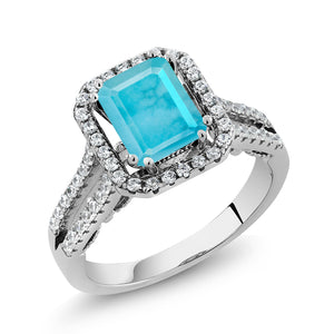 Turquoise_Ring in 925 Sterling Silver