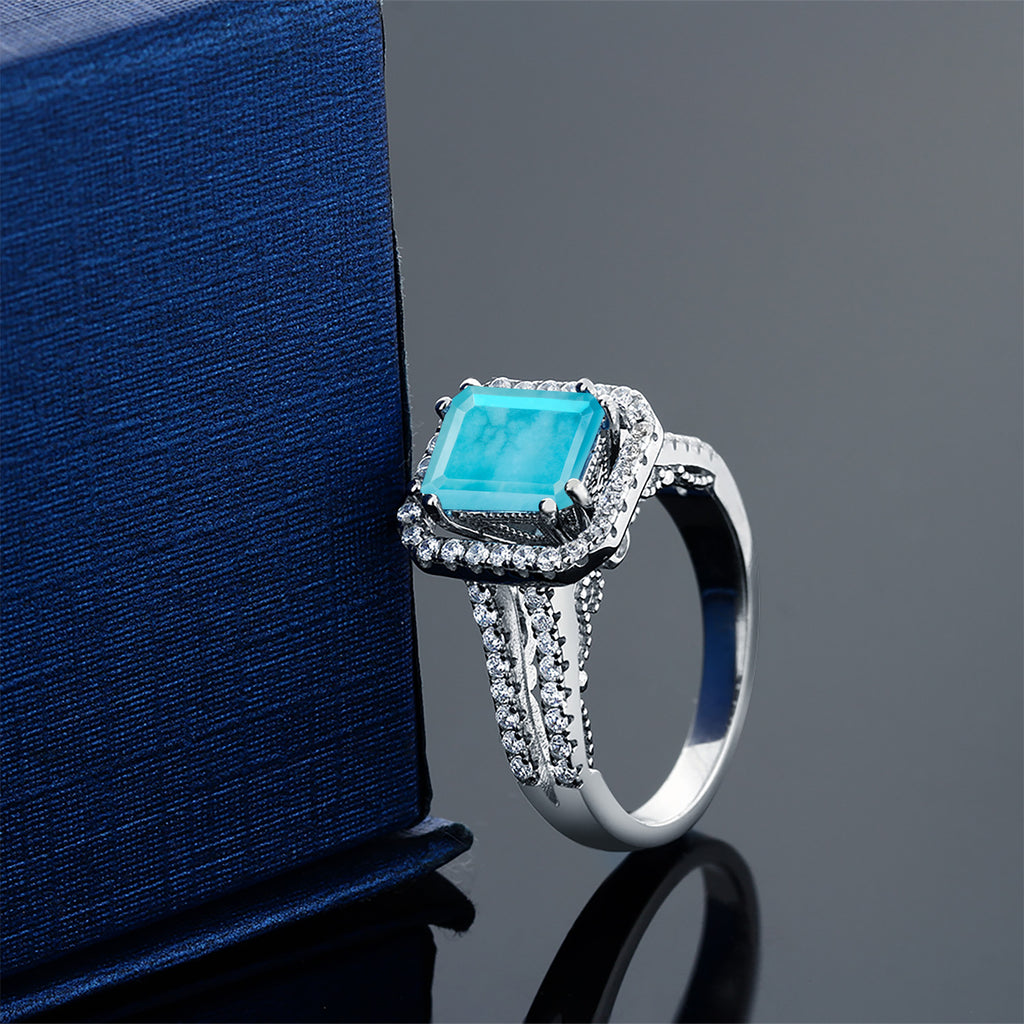 Turquoise_Ring in 925 Sterling Silver