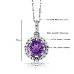 Pendant in 14K White Gold