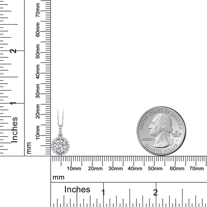 Pendant in 14K White Gold