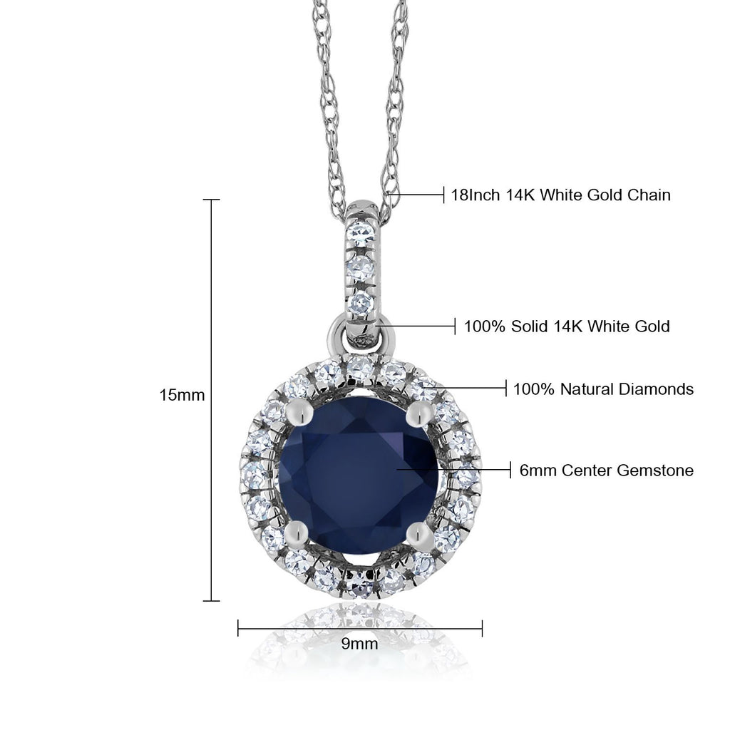 Pendant in 14K White Gold
