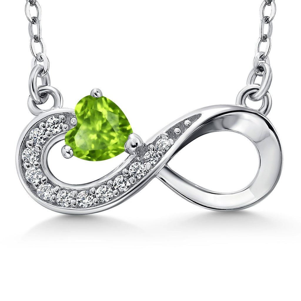 Peridot_Necklace in 925 Sterling Silver