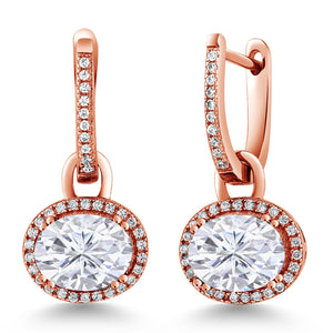 Amethyst - February_Earrings in 925 Rose Gold Plated Silver