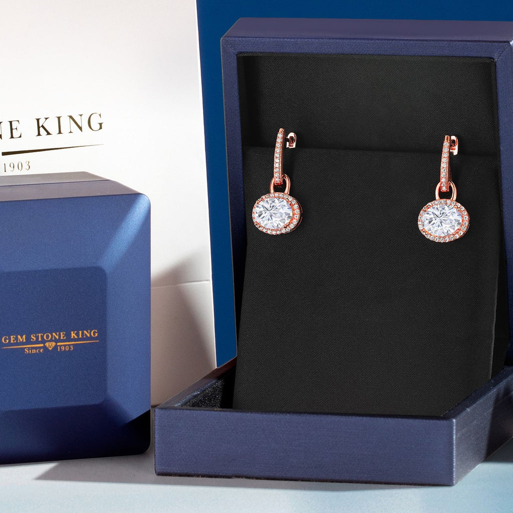 Amethyst - February_Earrings in 925 Rose Gold Plated Silver