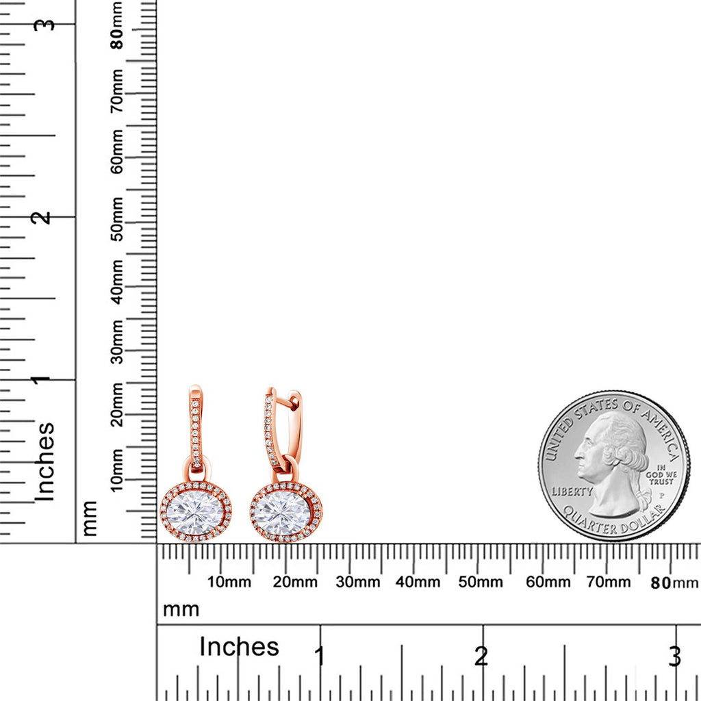 Amethyst - February_Earrings in 925 Rose Gold Plated Silver