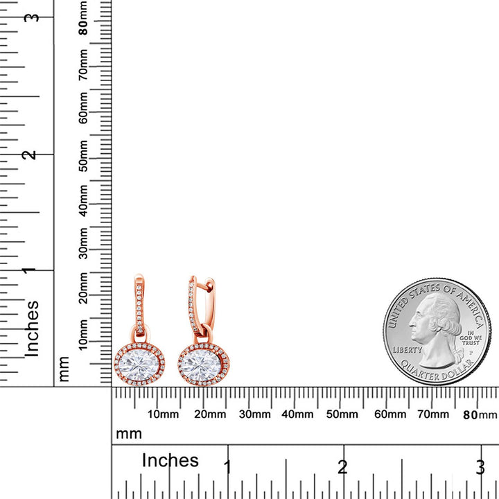 Amethyst - February_Earrings in 925 Rose Gold Plated Silver