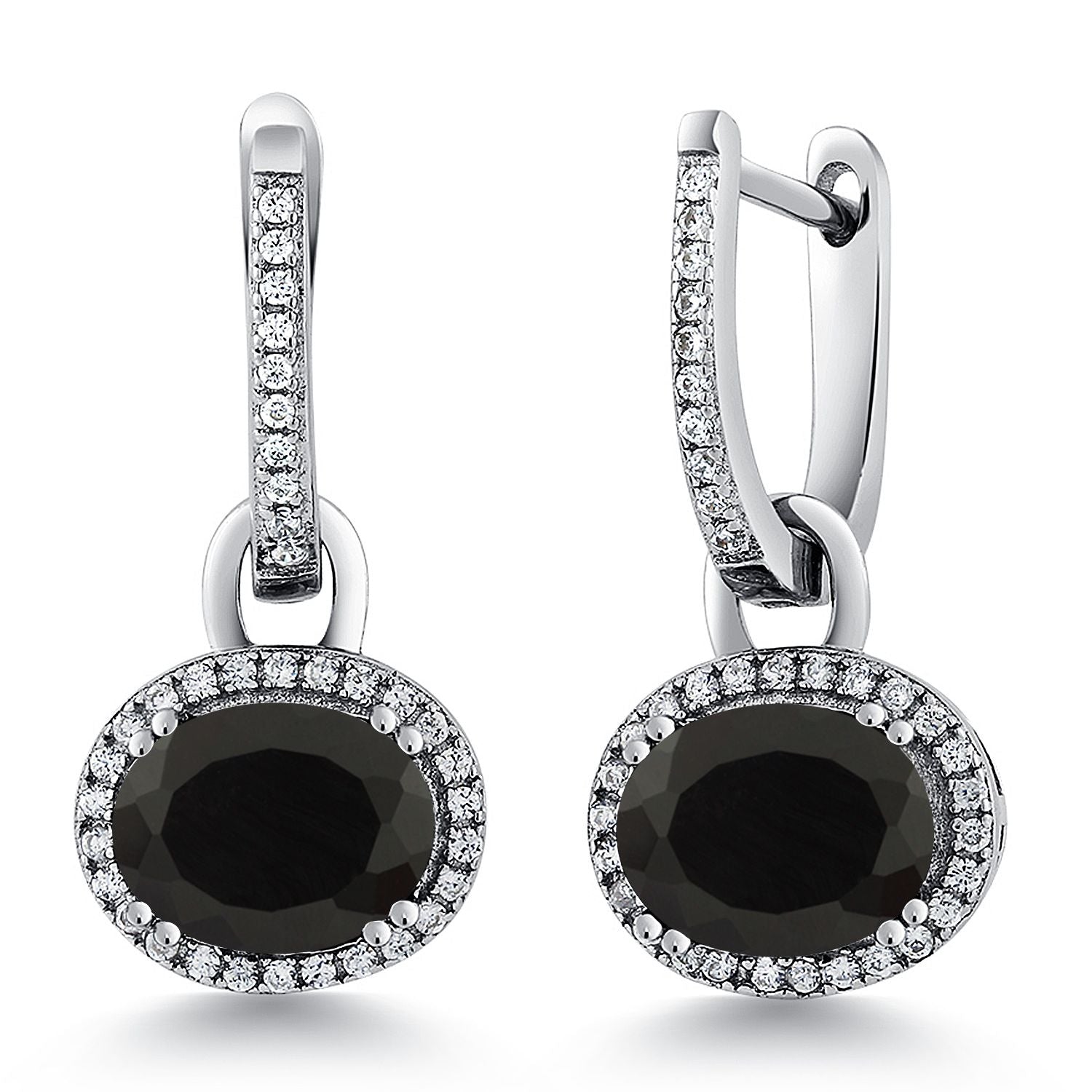 Onyx_Earrings in 925 Sterling Silver