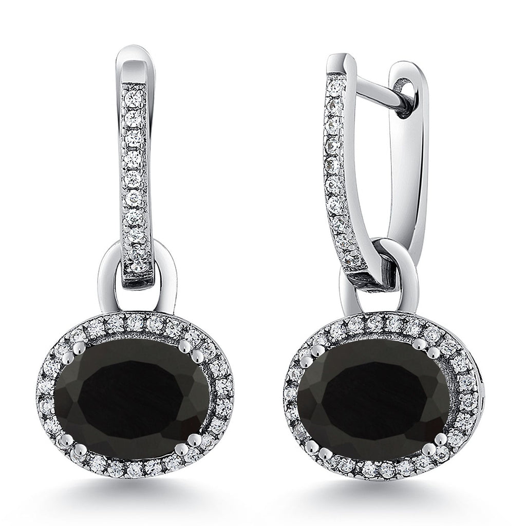 Onyx - December_Earrings in 925 Sterling Silver