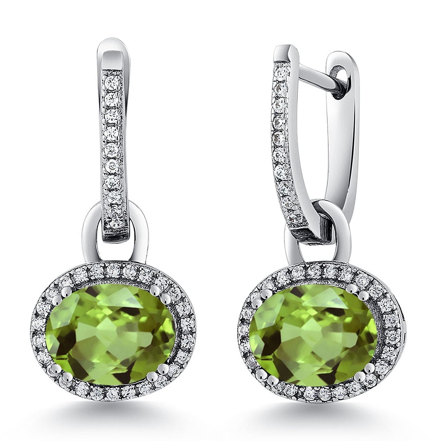 Peridot_Earrings in 925 Sterling Silver