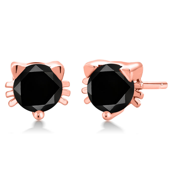 Black Diamond - April_Rose Gold Plated Silver