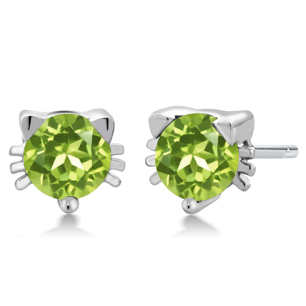 Peridot - August_925 Sterling Silver_Earrings in 925 Sterling Silver