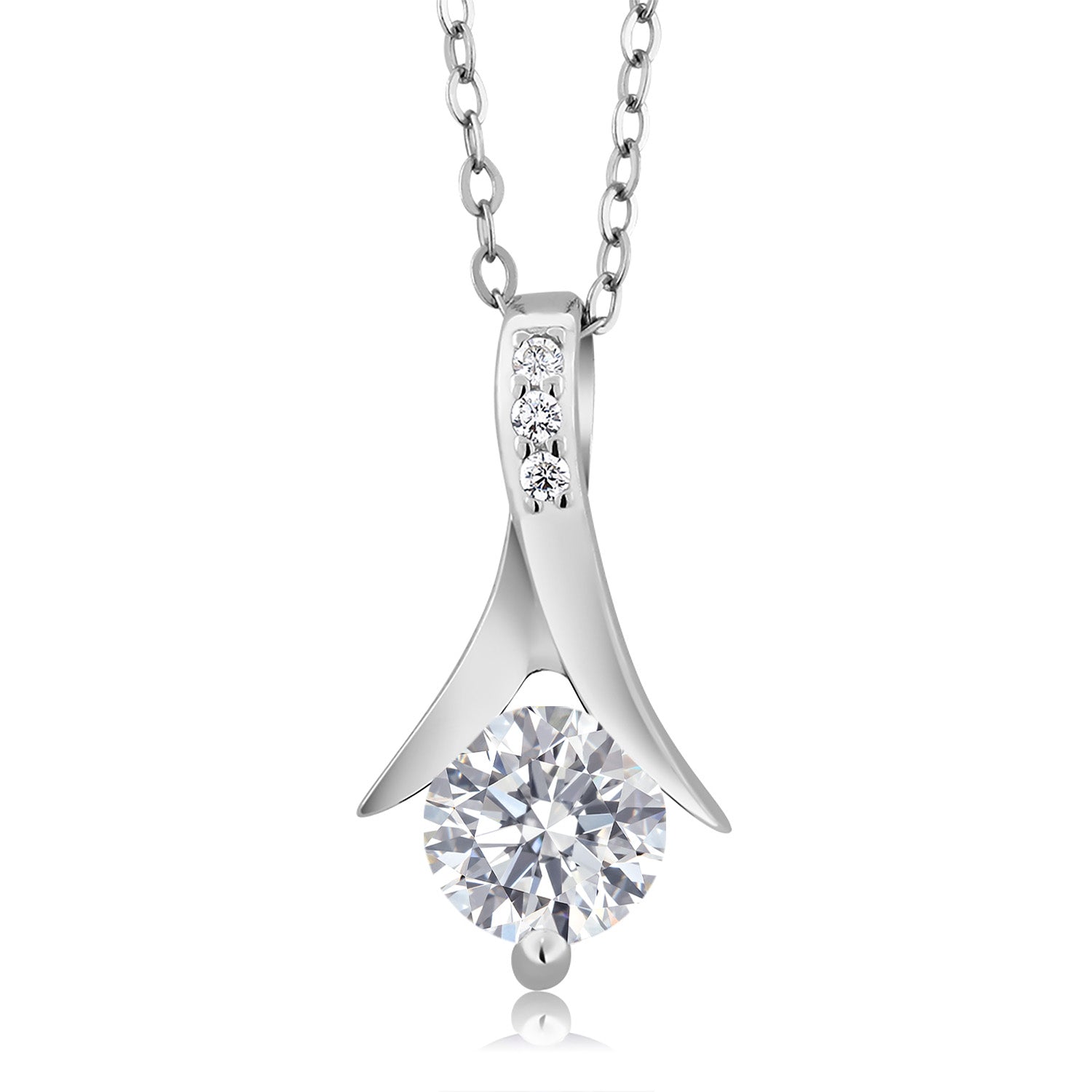 Pendant Earrings Set in 925 Sterling Silver