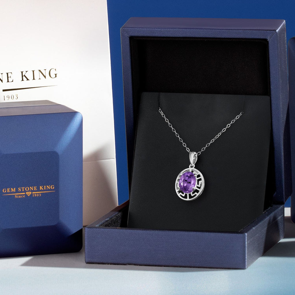 Amethyst - February_Pendant in 925 Sterling Silver