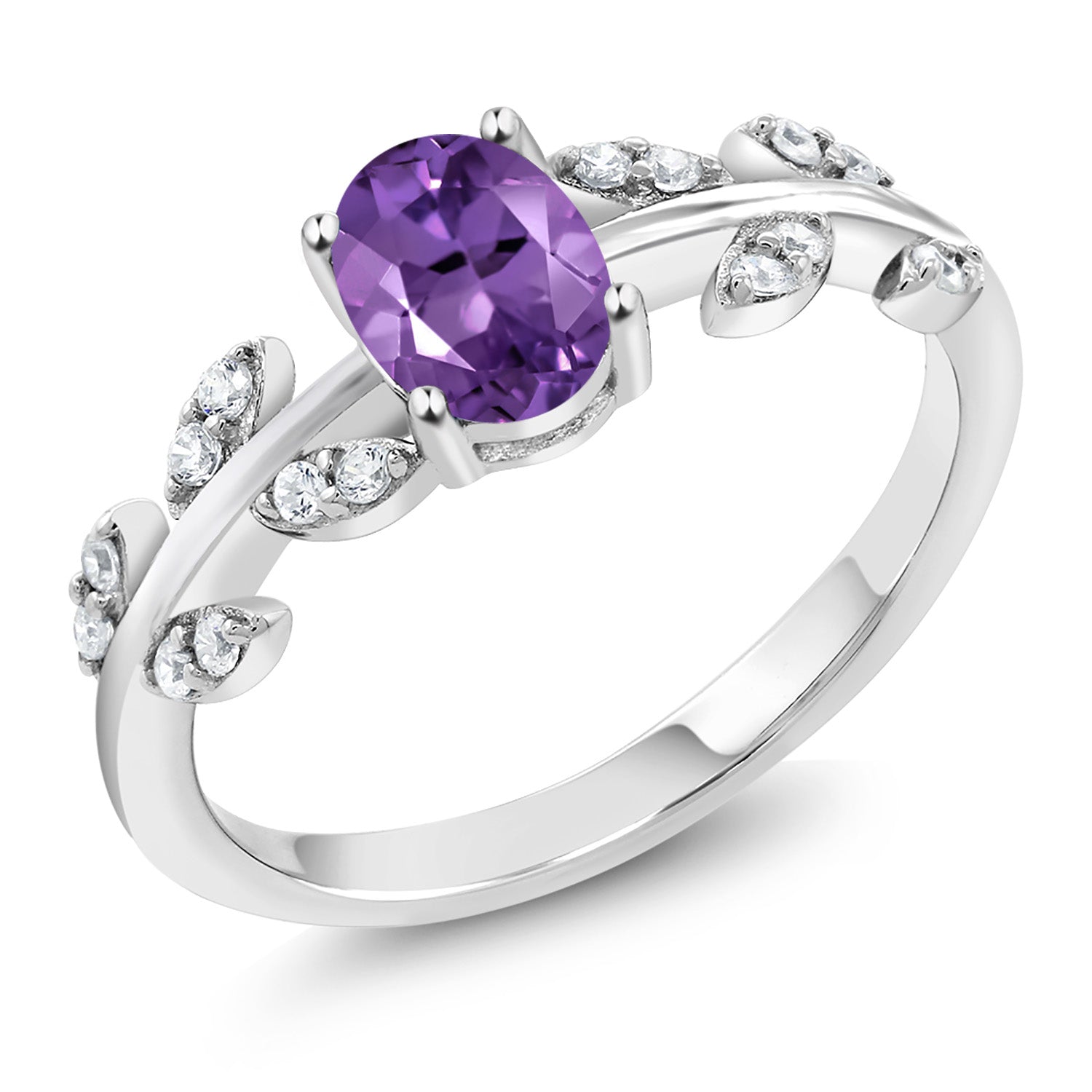 Amethyst - February_9_Ring in 925 Sterling Silver