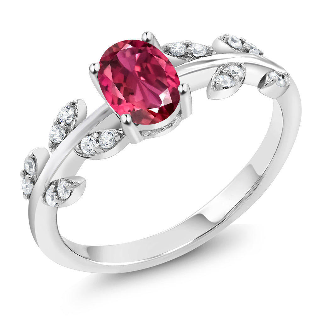 Pink Tourmaline - October_9_Ring in 925 Sterling Silver