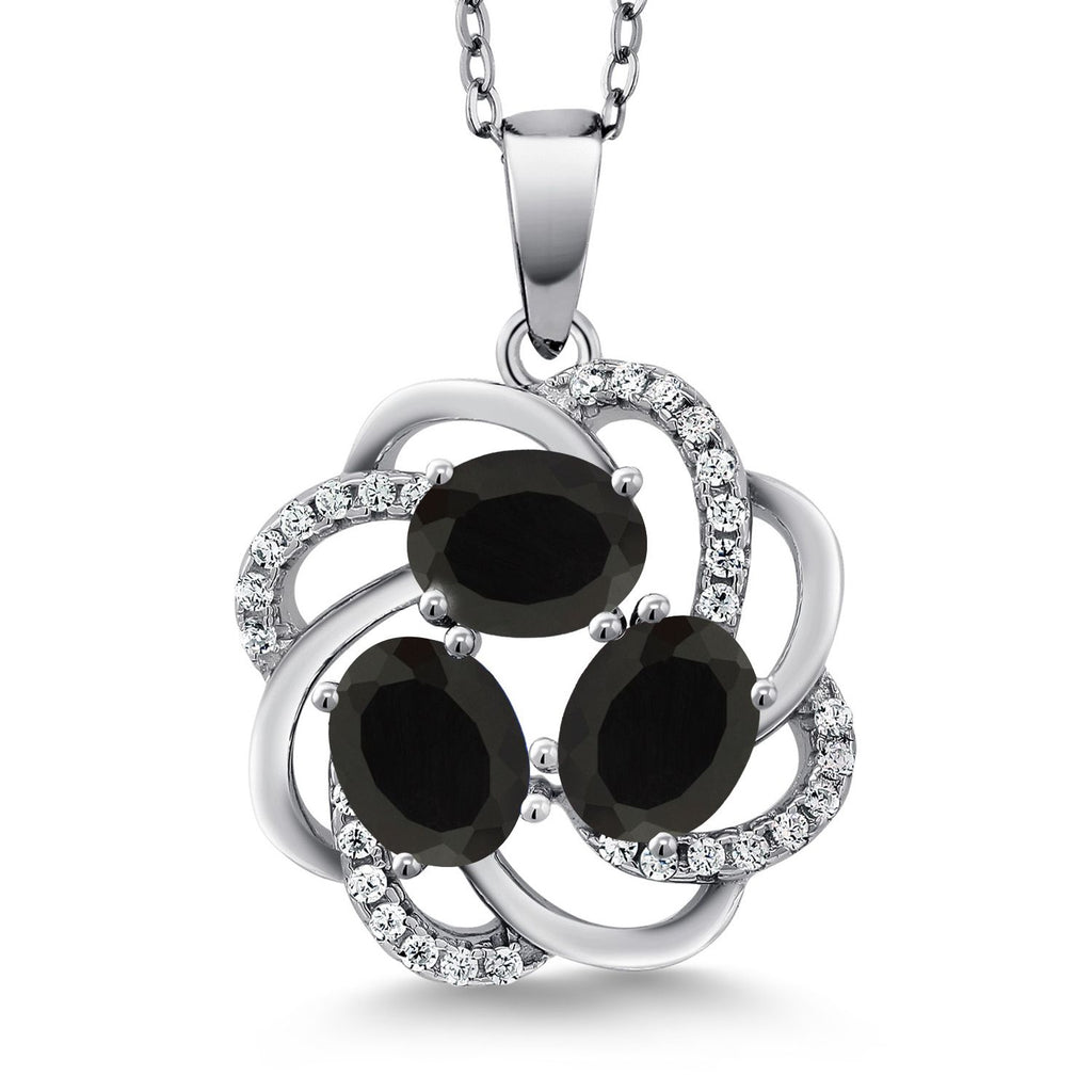 Onyx - December_Pendant in 925 Sterling Silver