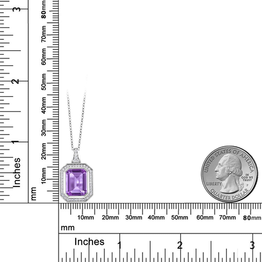Amethyst - February_Pendant in 925 Sterling Silver