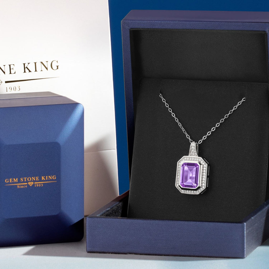 Amethyst - February_Pendant in 925 Sterling Silver