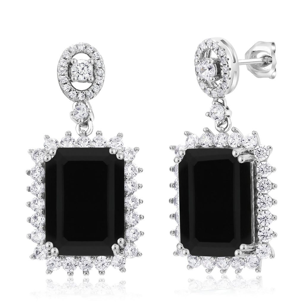 Onyx - December_Earrings in 925 Sterling Silver