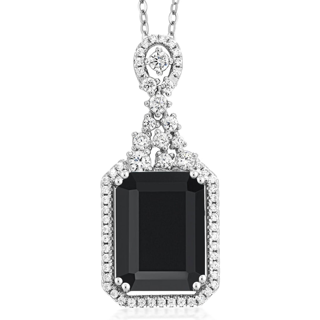 Onyx - December_Pendant in 925 Sterling Silver