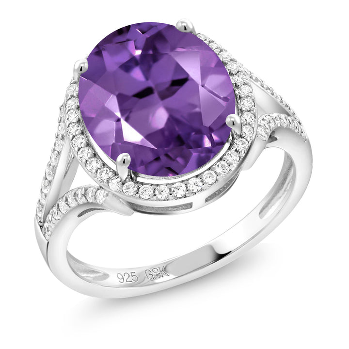 Amethyst - February_6_Ring in 925 Sterling Silver