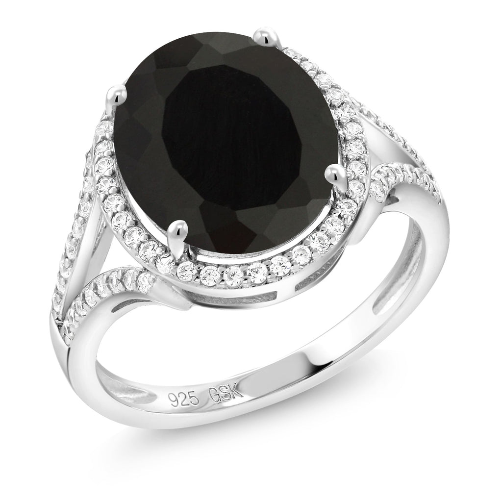 Onyx_8_Ring in 925 Sterling Silver