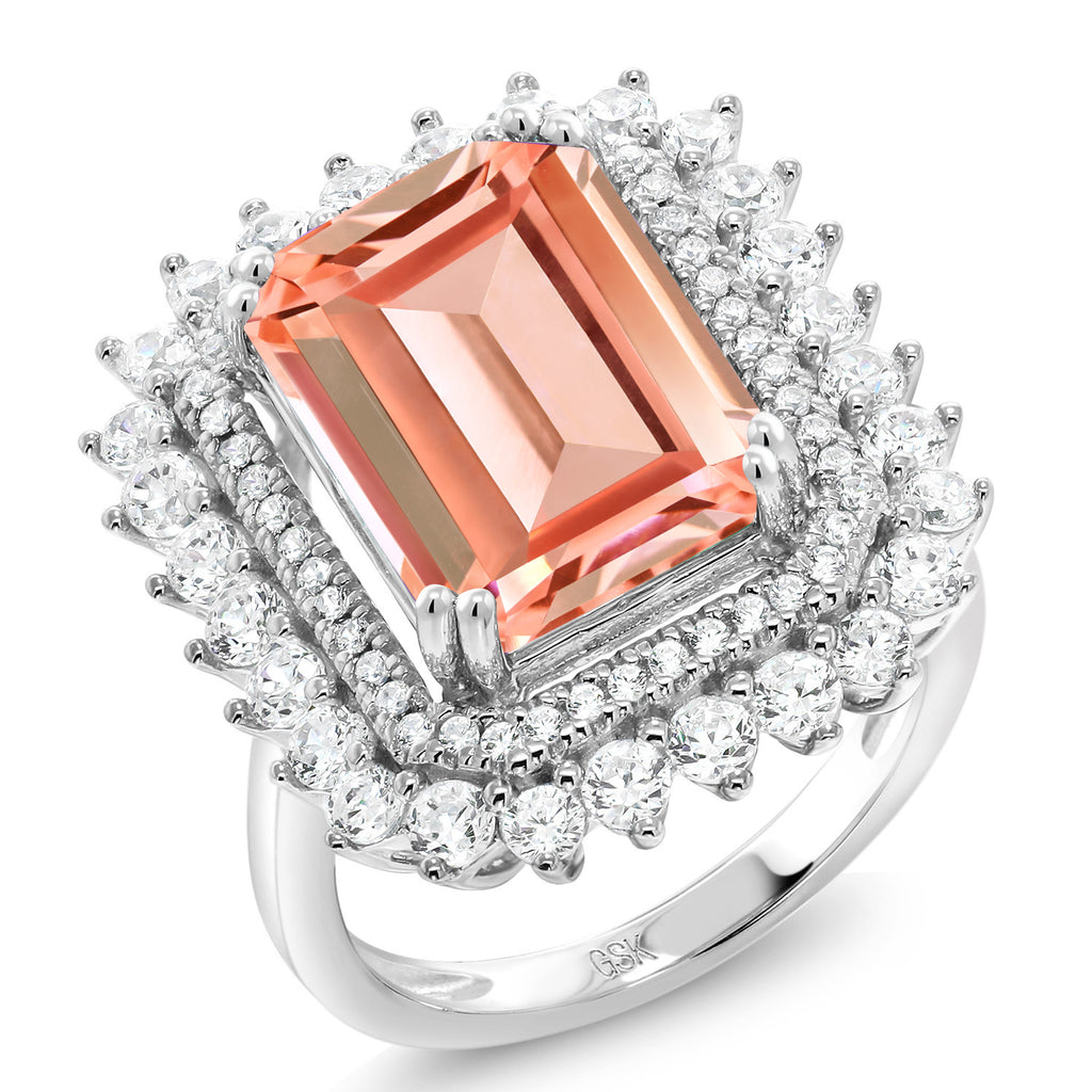Nano Morganite - October_5_Ring in 925 Sterling Silver