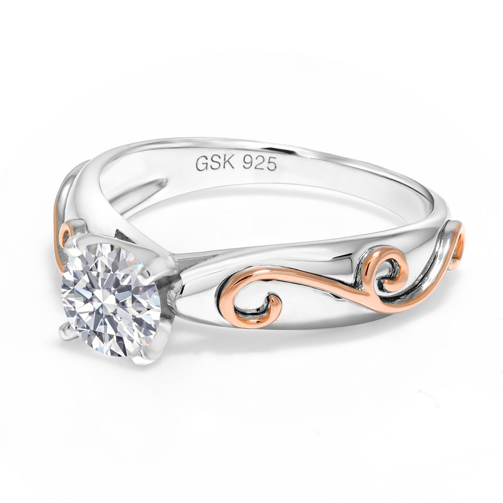 Ring in 925 Sterling Silver and White Gold