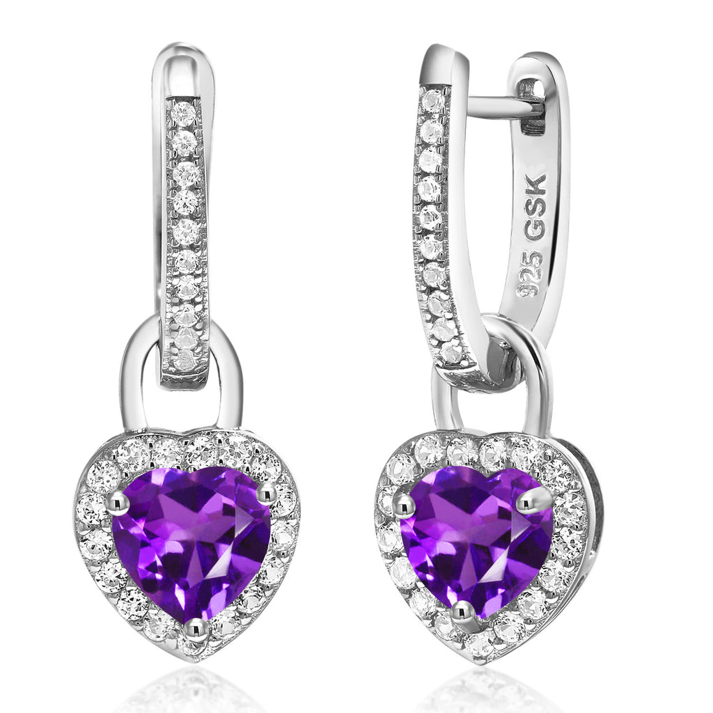 Amethyst - February_Earrings in 925 Sterling Silver