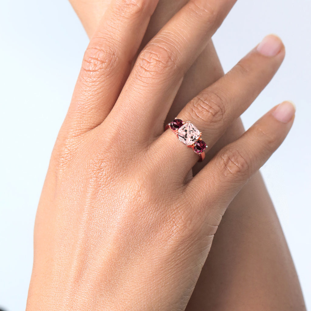 Ring in 925 Rose Gold Plated Silver