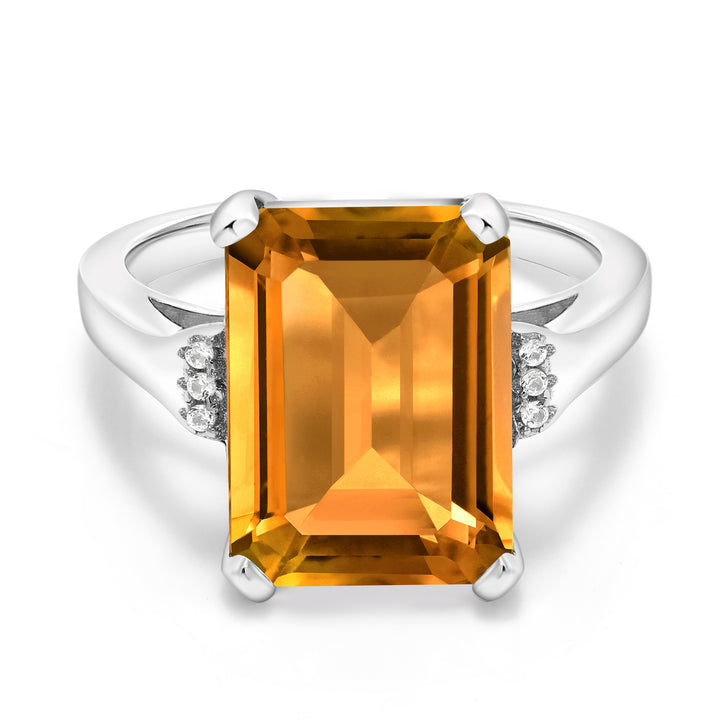 Citrine - November_5_Ring in 925 Sterling Silver
