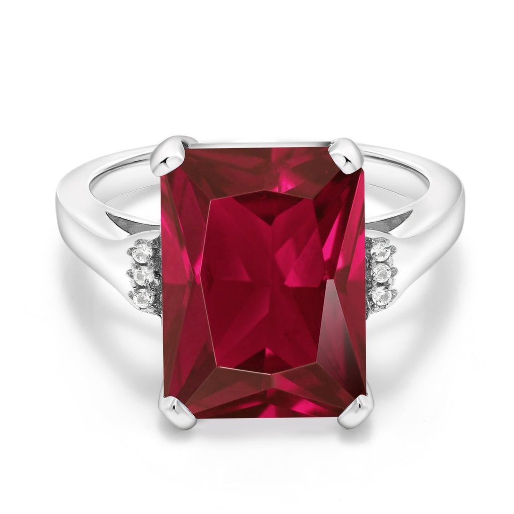 Created Ruby - July_8_Ring in 925 Sterling Silver