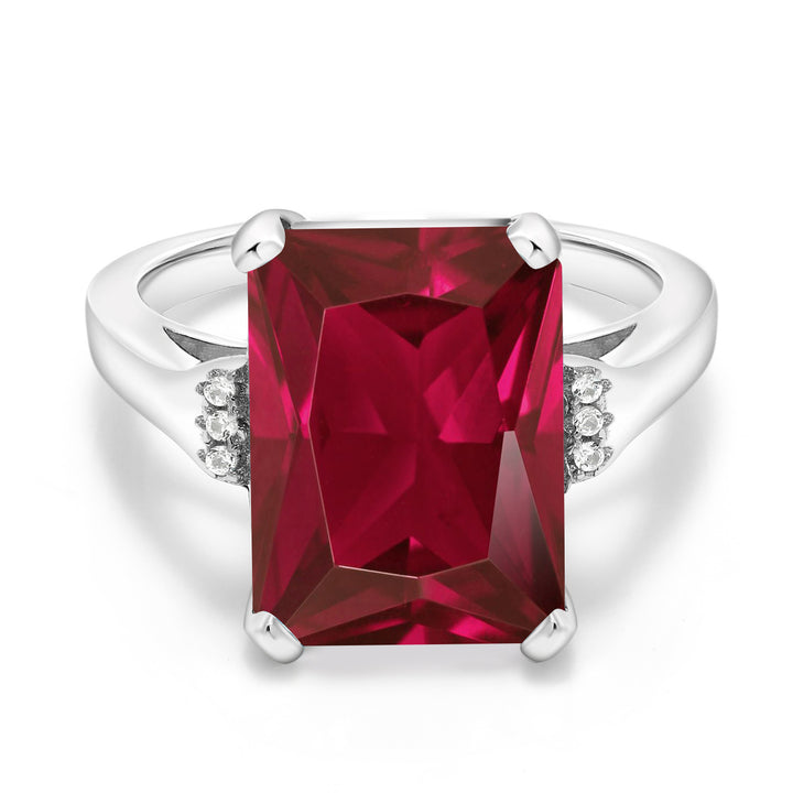Created Ruby - July_6_Ring in 925 Sterling Silver