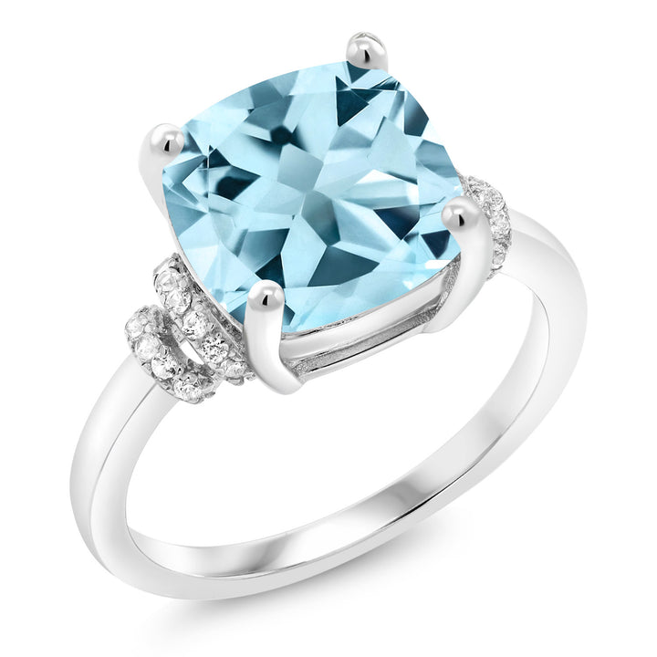 Sky Blue Topaz_5_Ring in 925 Sterling Silver