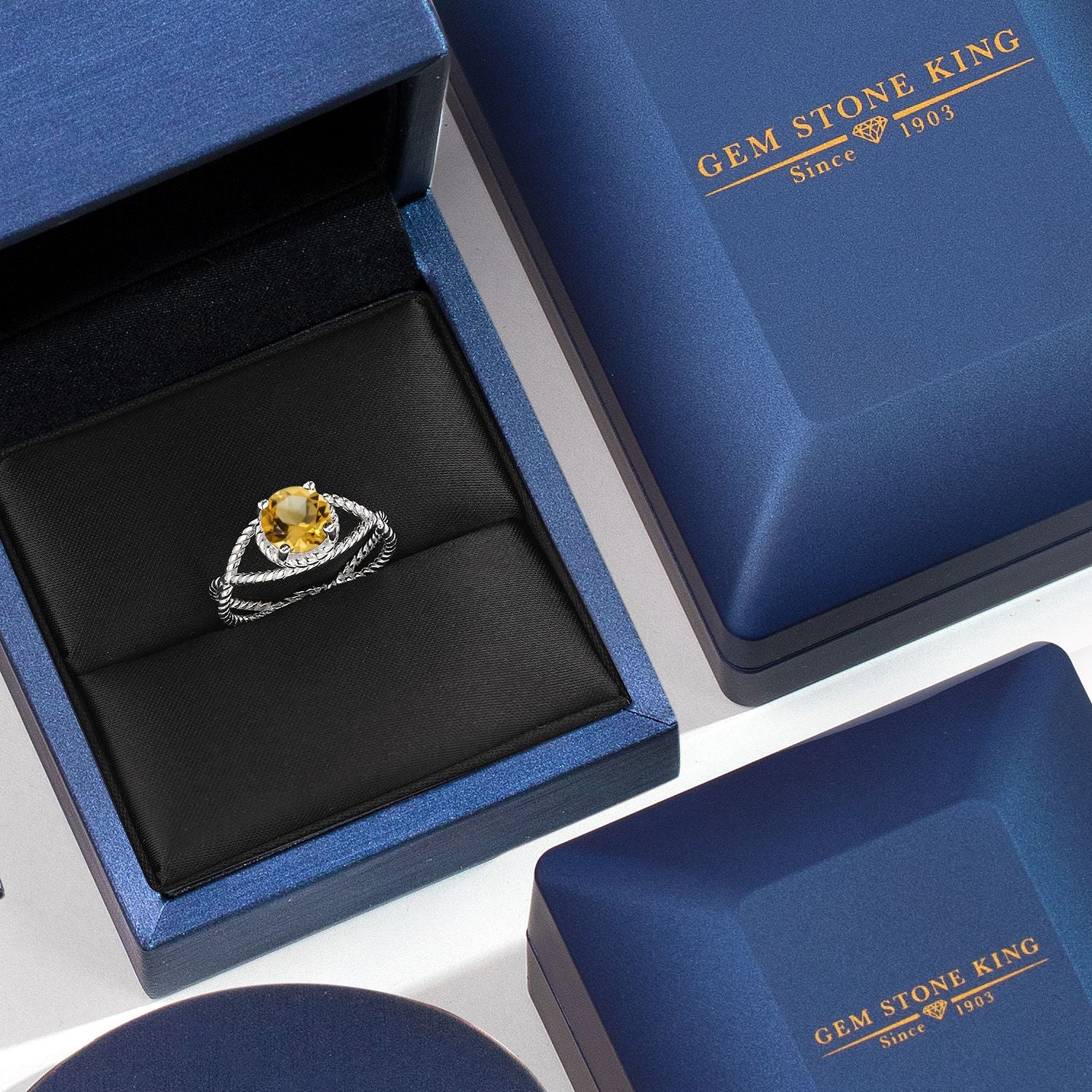 Citrine_Ring in 925 Sterling Silver