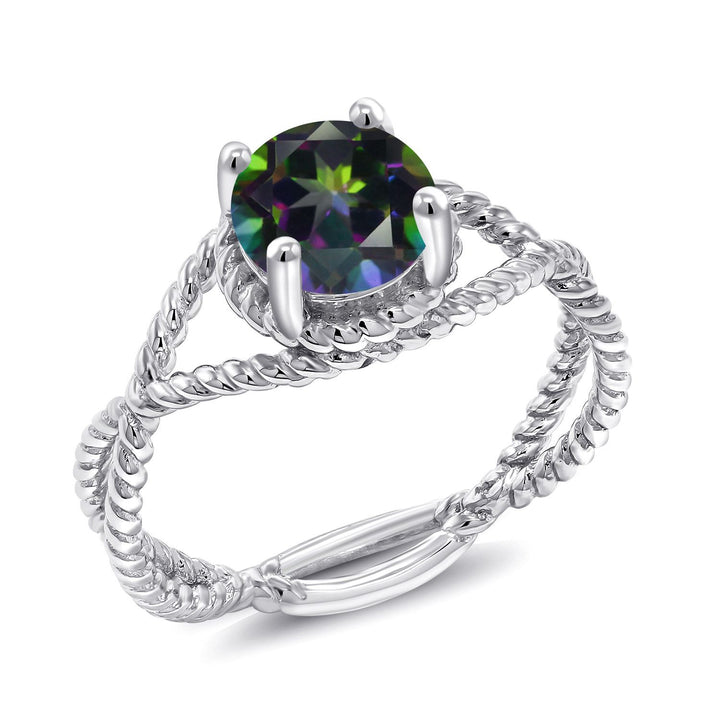 Green Mystic Topaz_5_Ring in 925 Sterling Silver