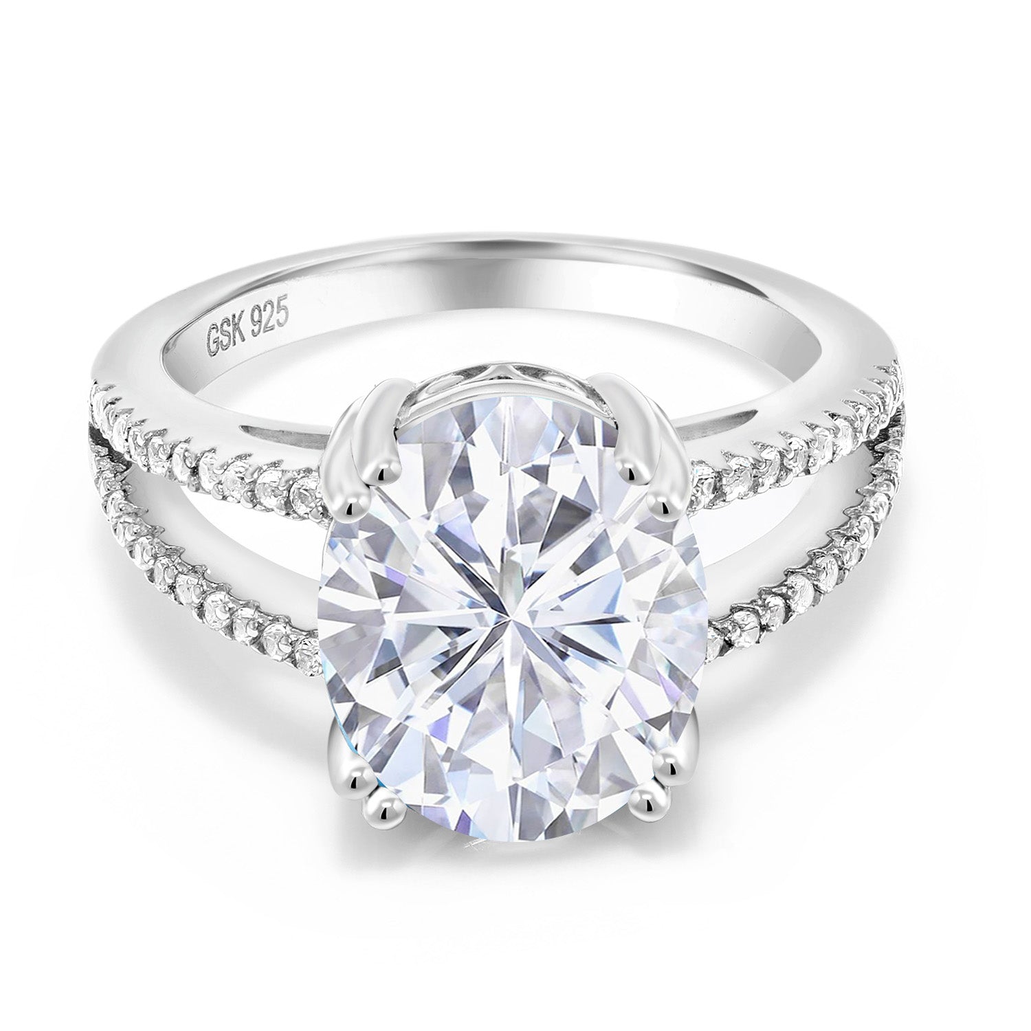 Moissanite - April_5_Ring in 925 Sterling Silver