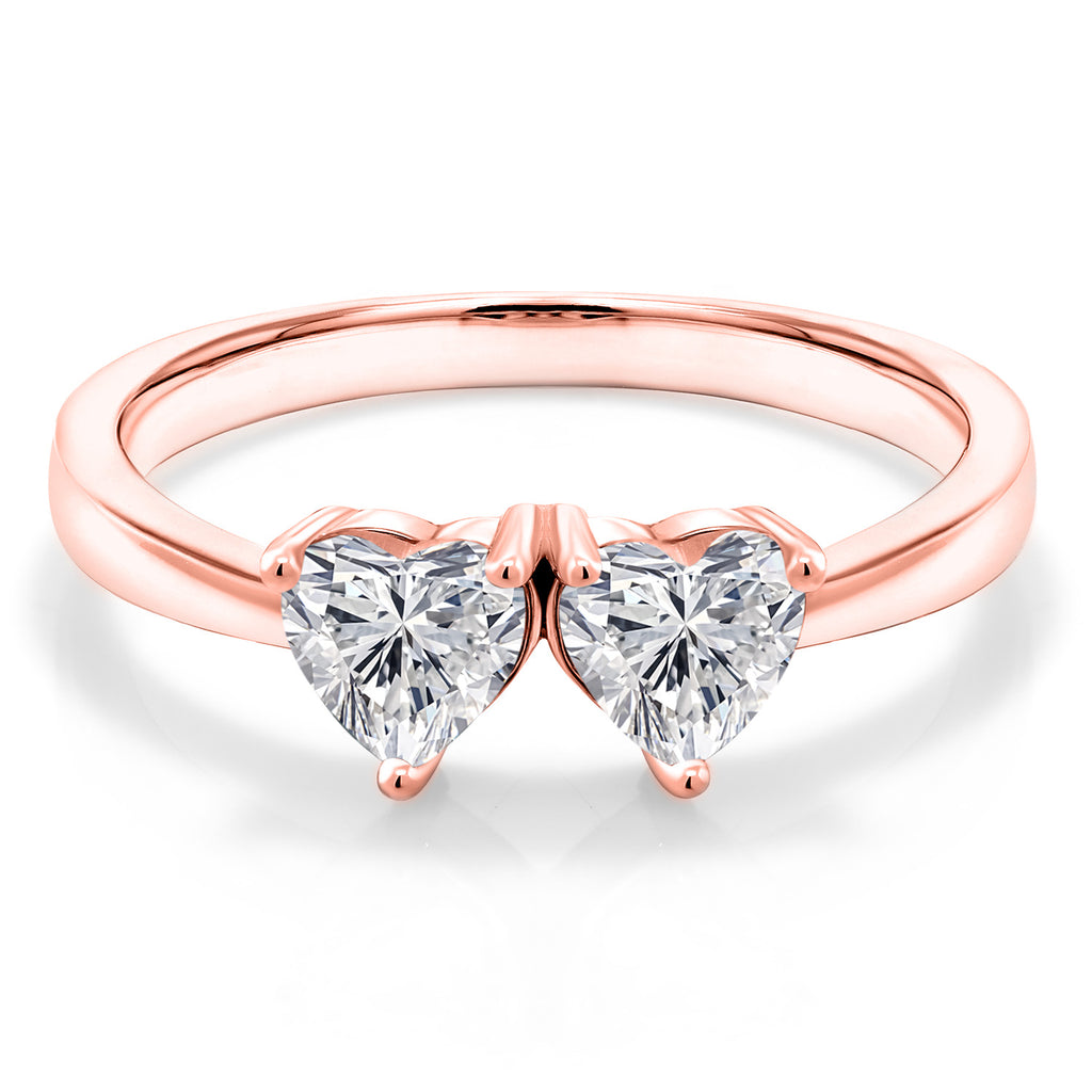 Ring in 925 Rose Gold Plated Silver