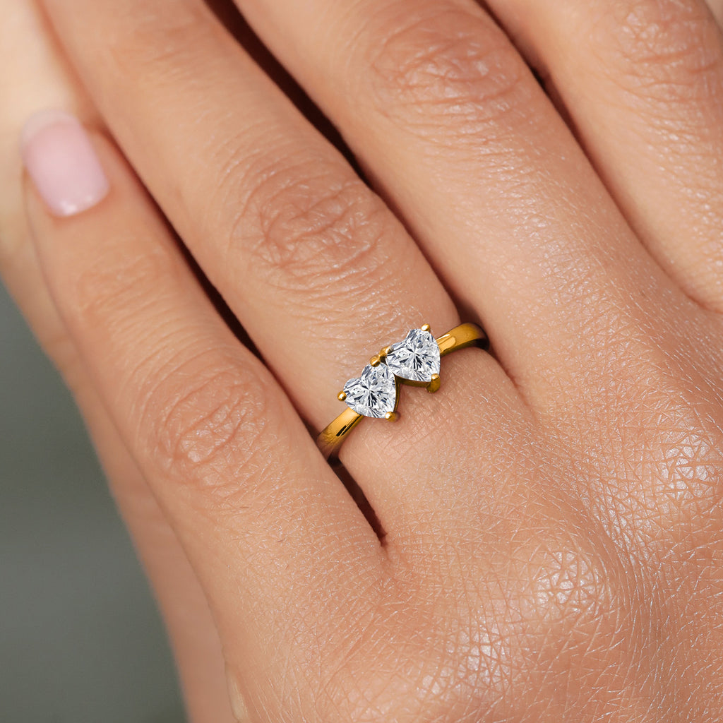 Ring in 925 Yellow Gold Plated Silver