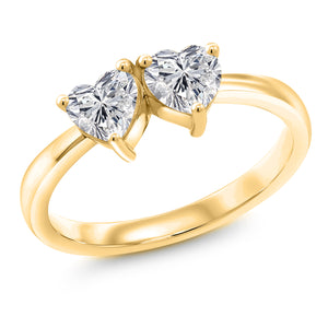 Ring in 925 Yellow Gold Plated Silver